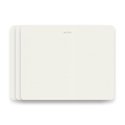 Pinesman - Elegant Notepads 3 Pack, 300 Sheets Total 6.3" x 3.9”