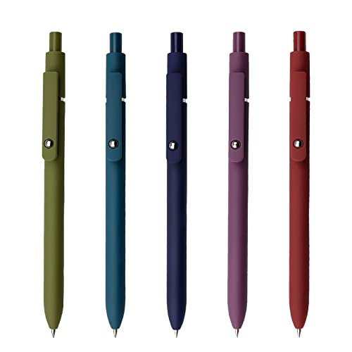 UIXJODO Gel Pens, 5 Pcs 0.5mm