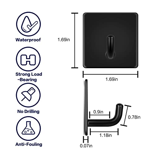 Budding Joy Adhesive Hooks Heavy Duty Stick