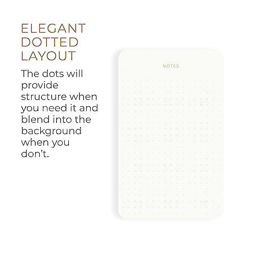 Pinesman - Elegant Notepads 3 Pack, 300 Sheets Total 6.3" x 3.9”