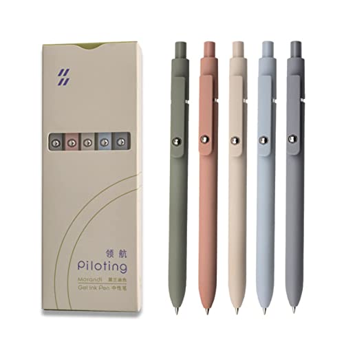 UIXJODO Gel Pens, 5 Pcs 0.5mm