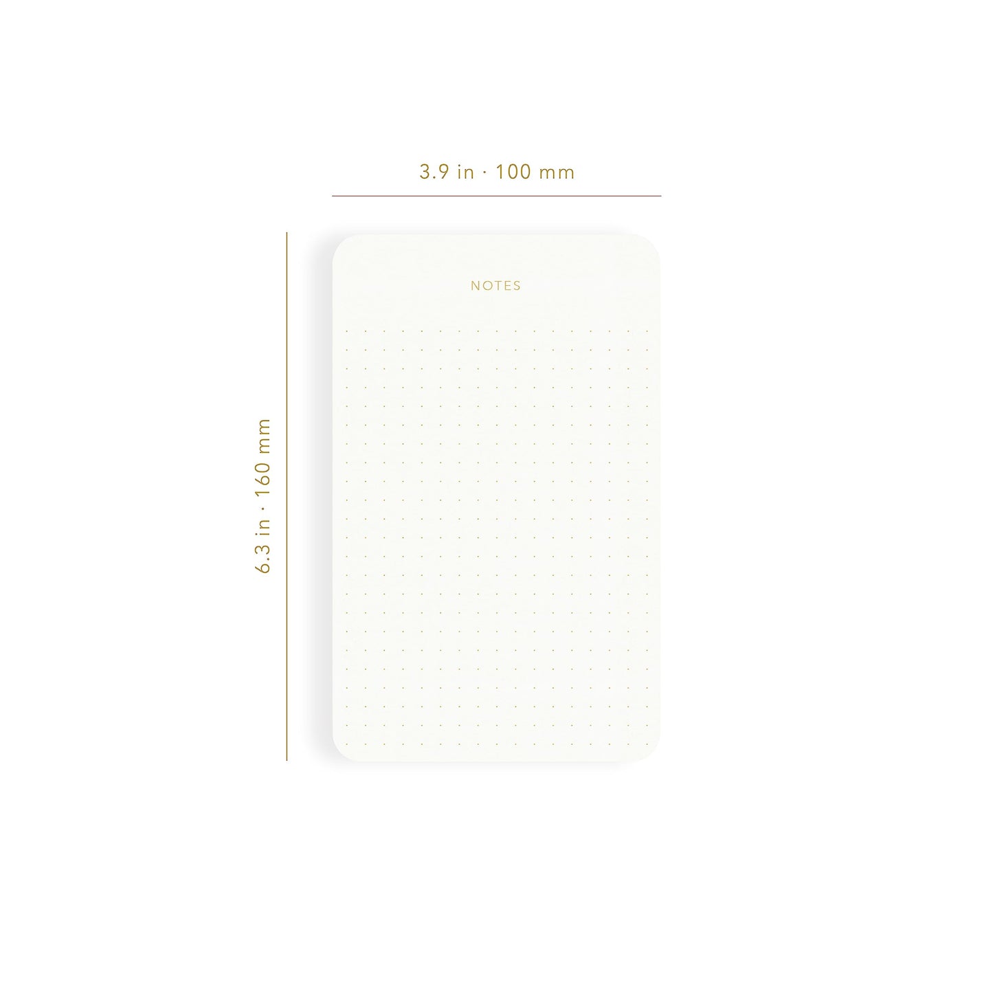 Pinesman - Elegant Notepads 3 Pack, 300 Sheets Total 6.3" x 3.9”
