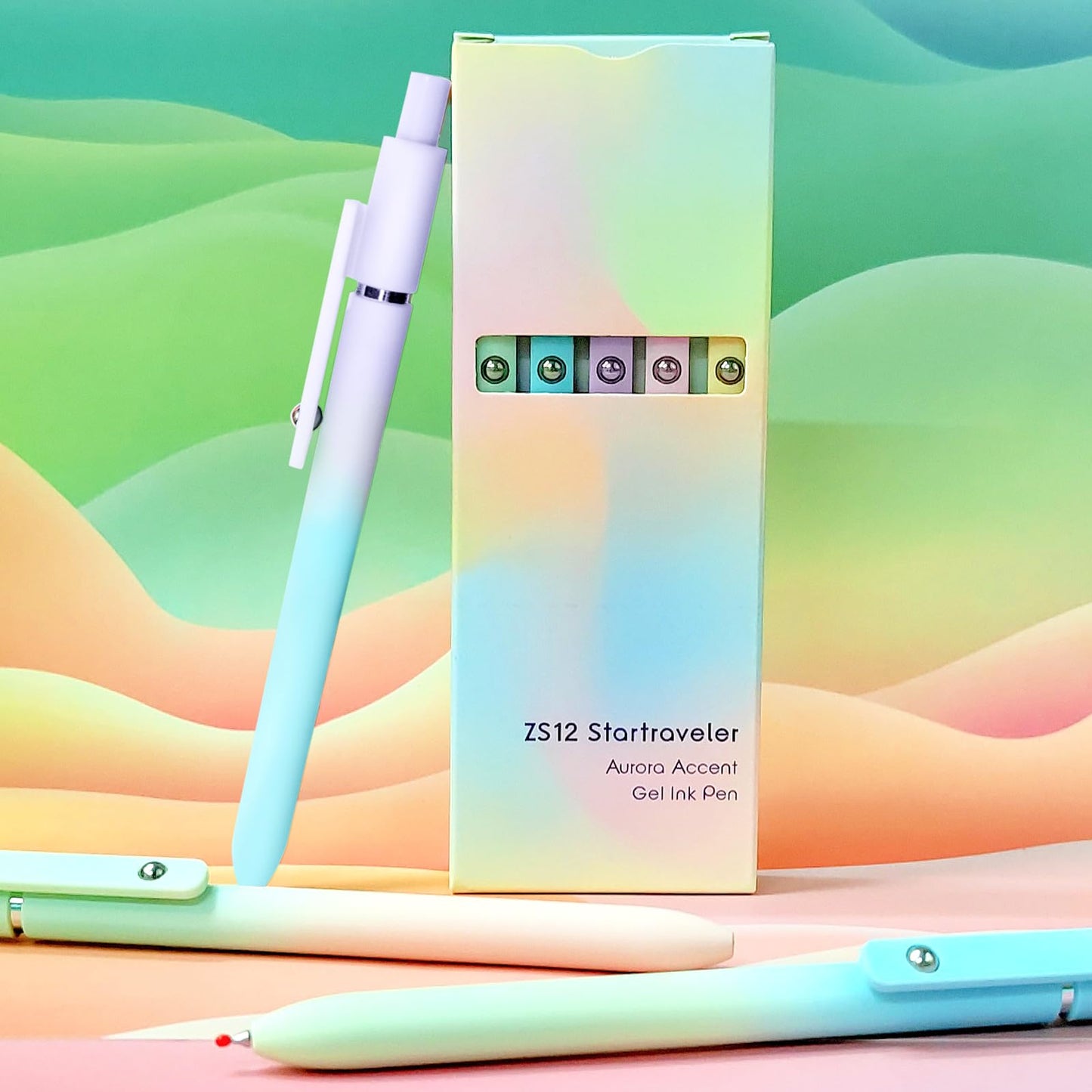 UIXJODO Gel Pens, 5 Pcs 0.5mm