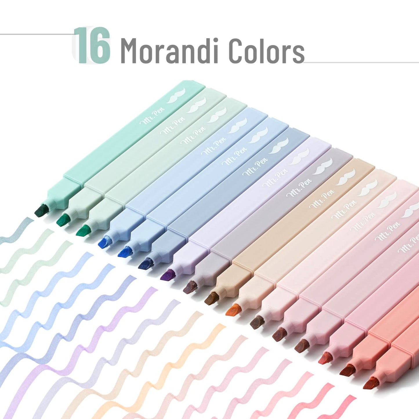 Mr. Pen- Aesthetic Highlighters 20 pcs Chisel Tip