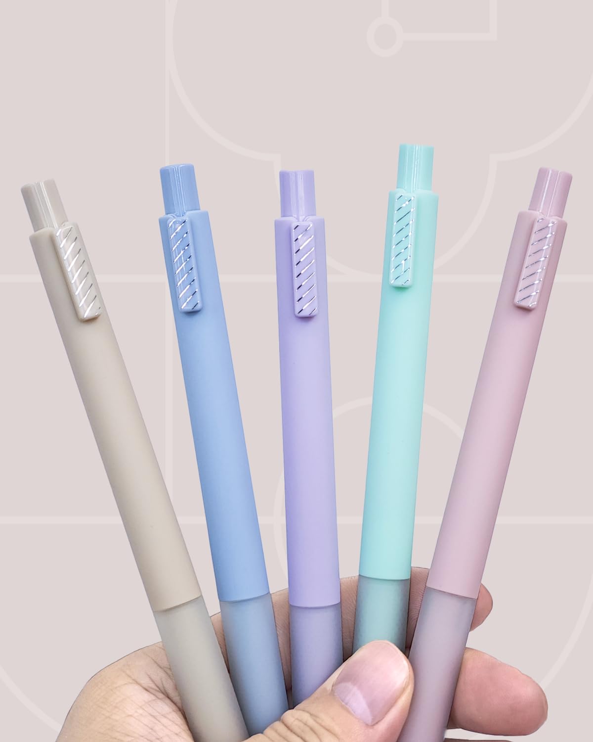 Lucarni 5pcs Gel Pens, 0.5mm