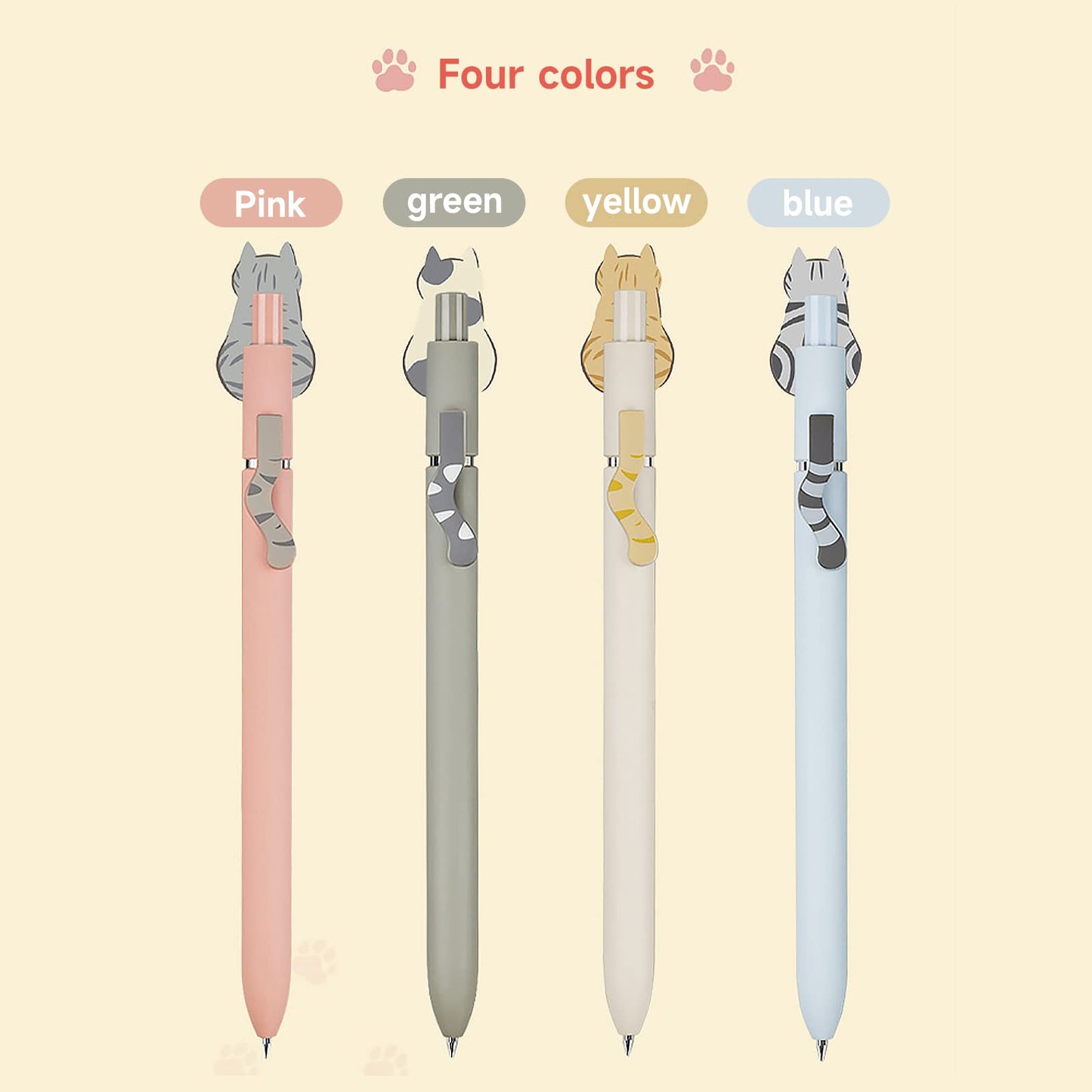 UIXJODO Gel Pens, 5 Pcs 0.5mm