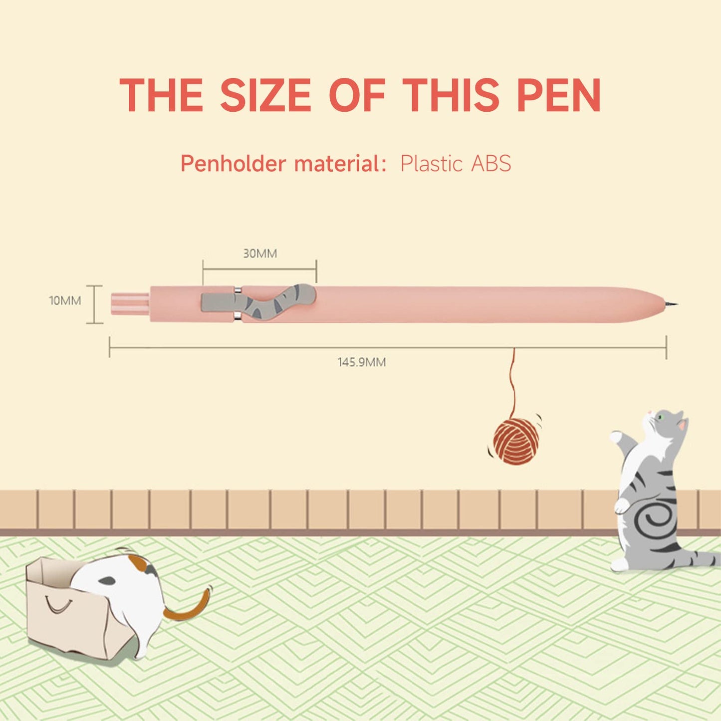 UIXJODO Gel Pens, 5 Pcs 0.5mm