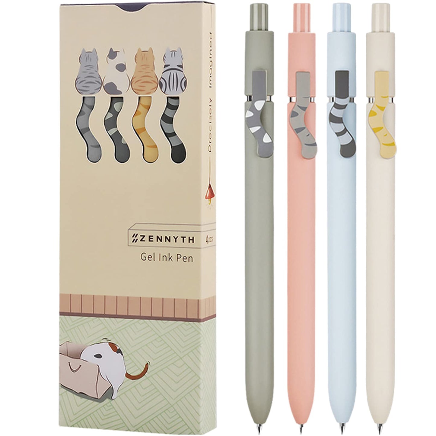 UIXJODO Gel Pens, 5 Pcs 0.5mm