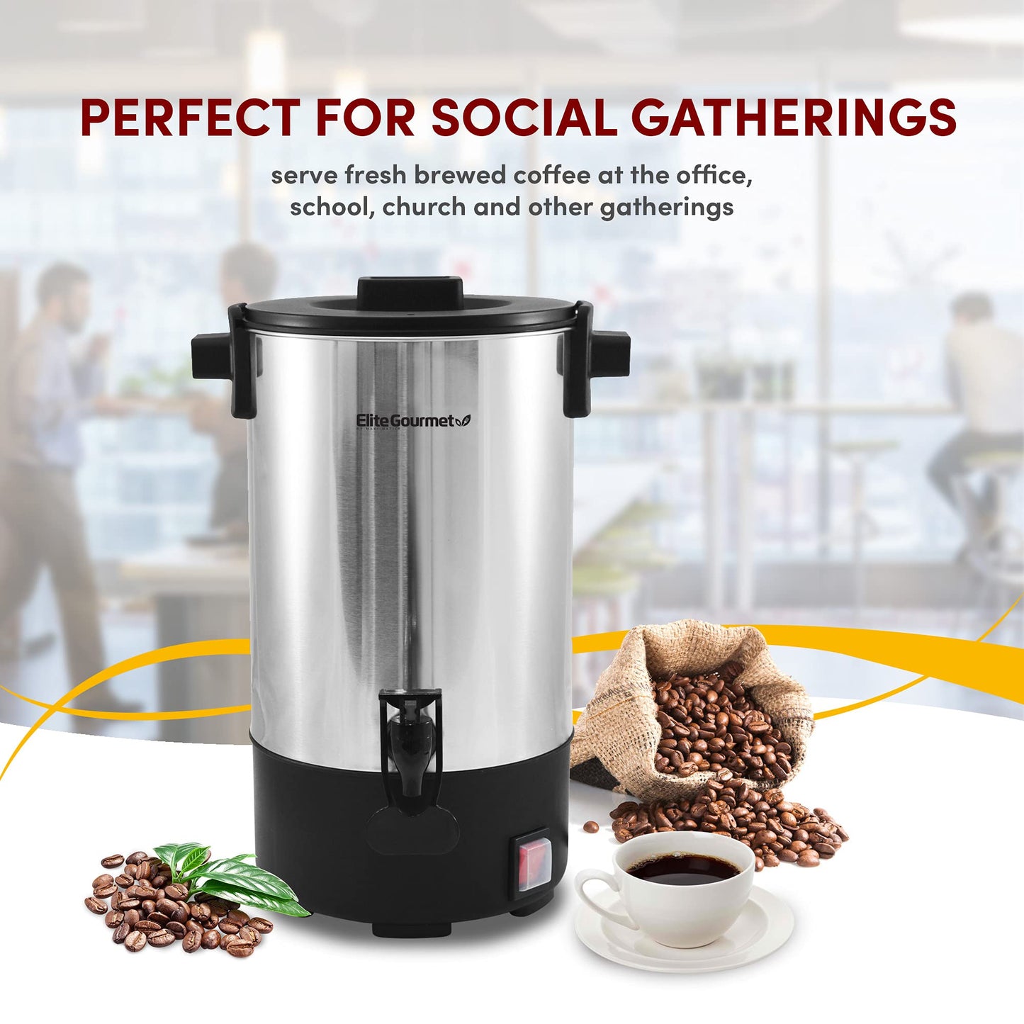 Elite Gourmet EHC114 Personal Single-Serve Compact Coffee Maker