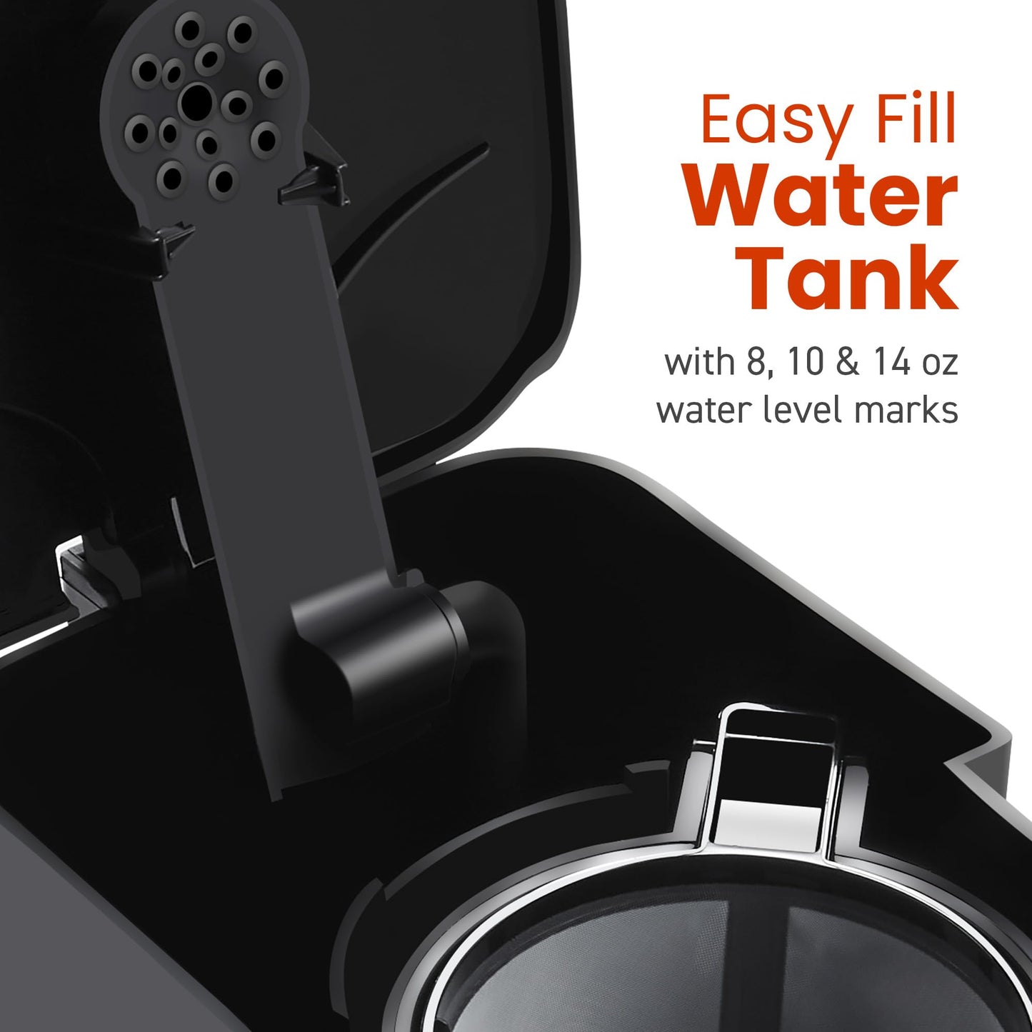 Elite Gourmet EHC114 Personal Single-Serve Compact Coffee Maker