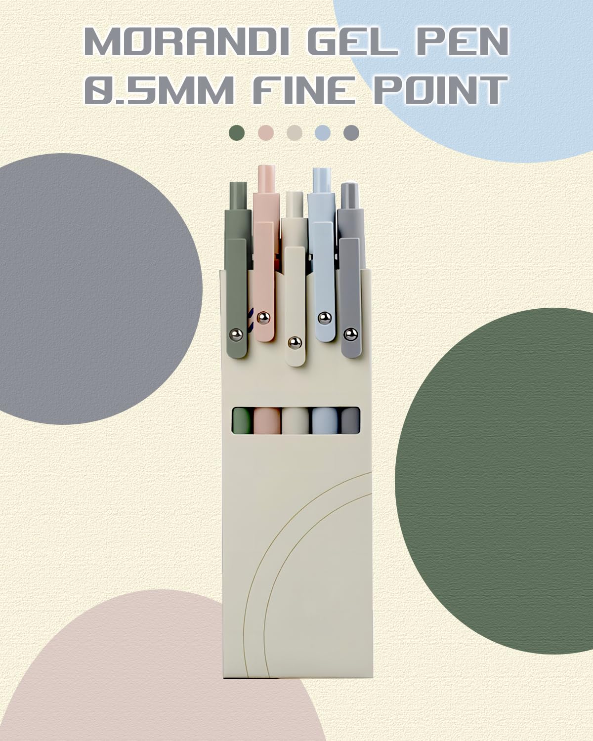 Lucarni 5pcs Gel Pens, 0.5mm