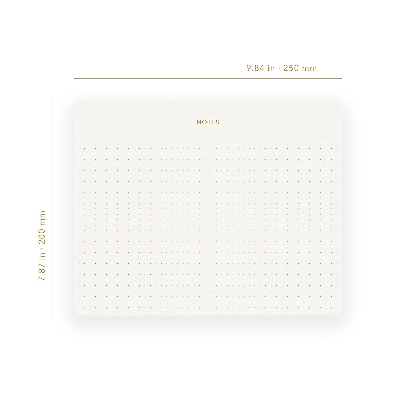 Pinesman - Elegant Notepads 3 Pack, 300 Sheets Total 6.3" x 3.9”