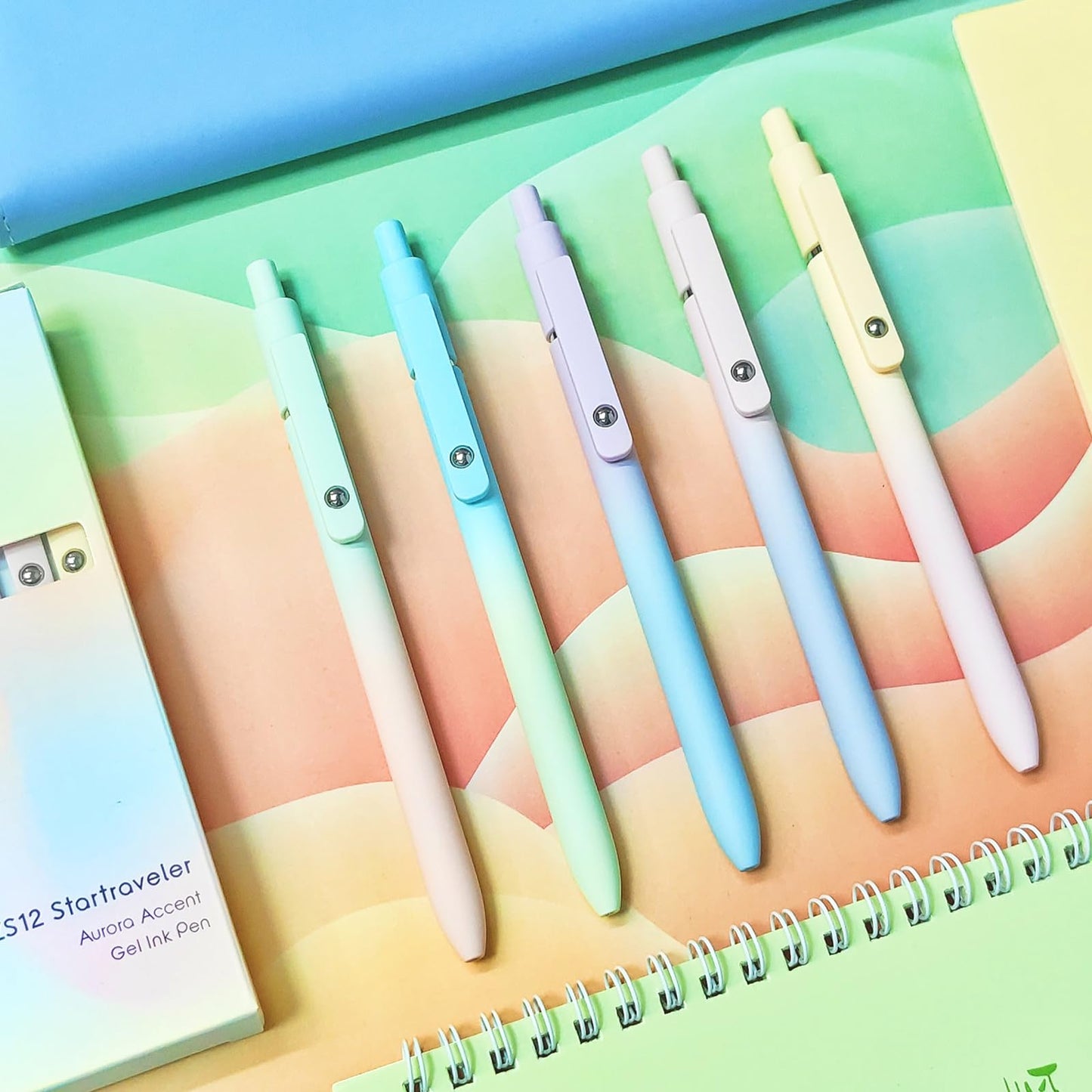 UIXJODO Gel Pens, 5 Pcs 0.5mm