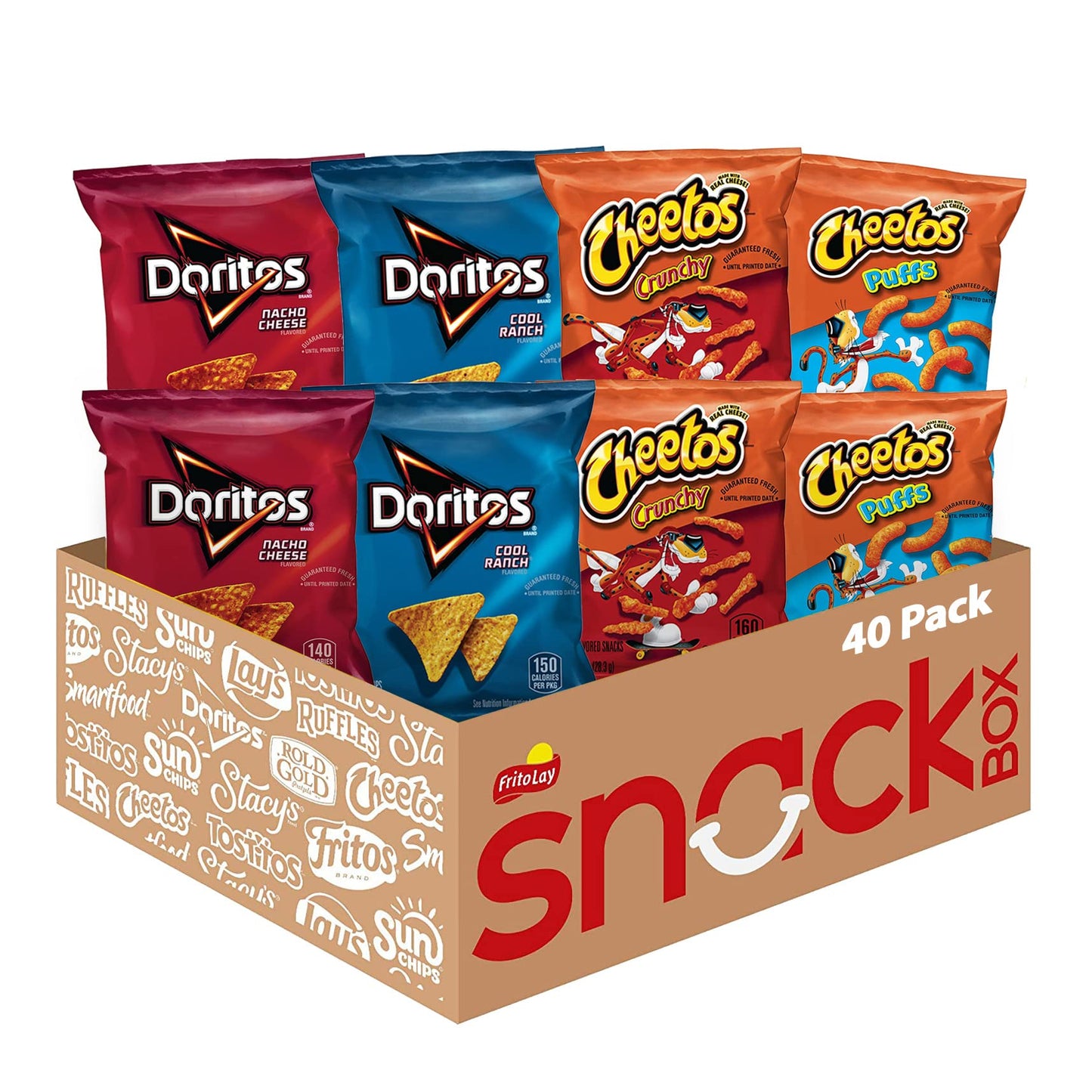 Frito-Lay Fiery Mix Variety Pack, (Pack of 40)