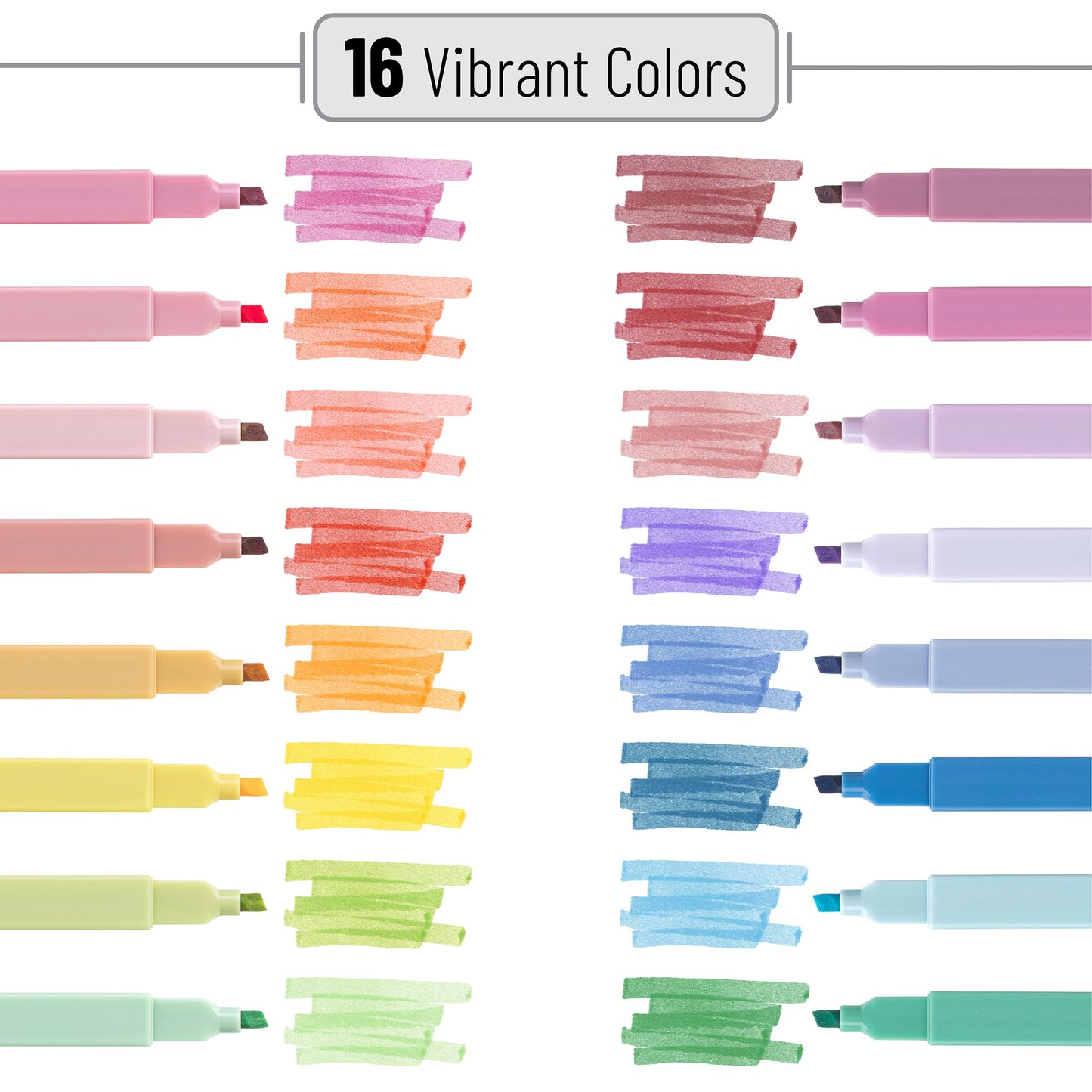 Mr. Pen- Aesthetic Highlighters 20 pcs Chisel Tip