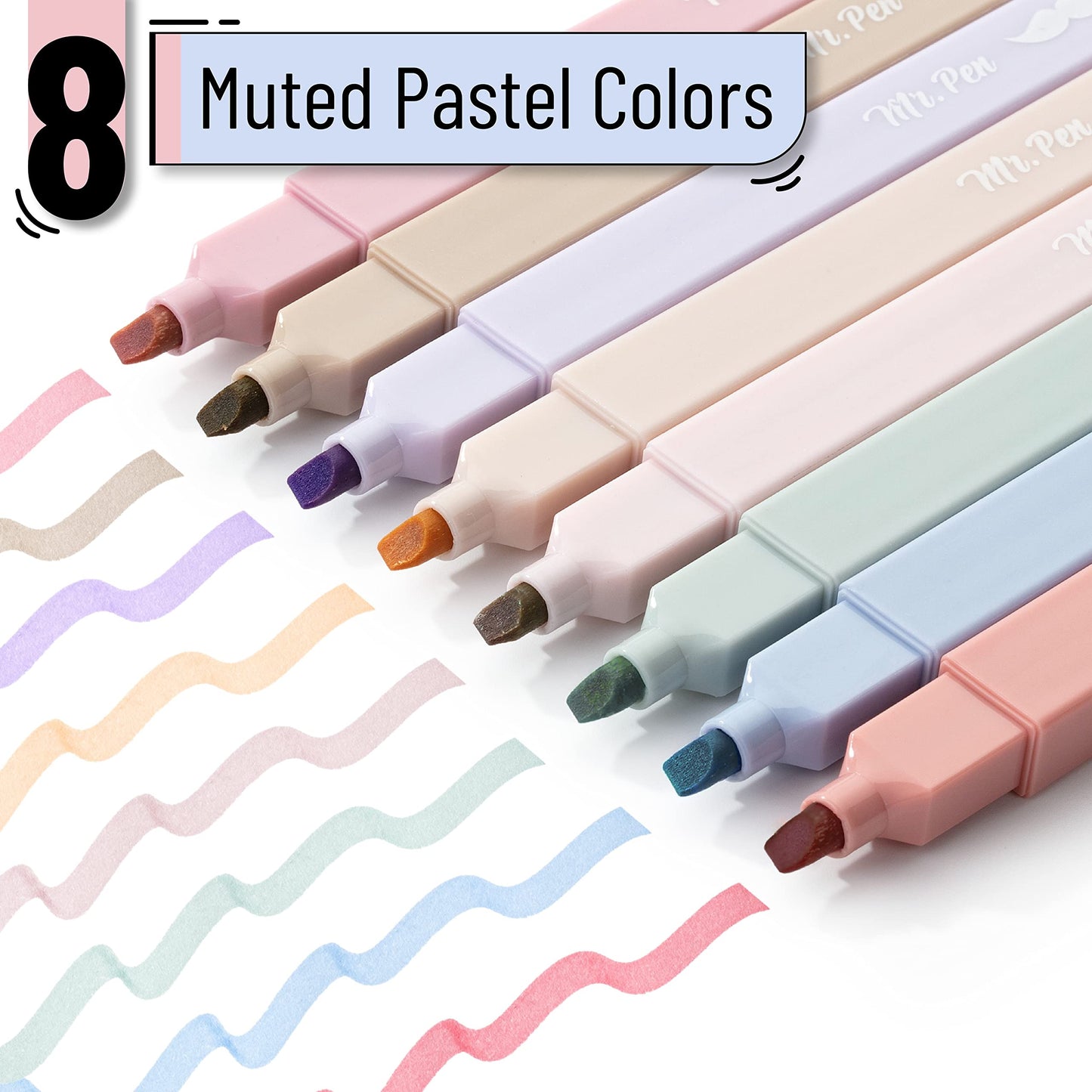 Mr. Pen- Aesthetic Highlighters 20 pcs Chisel Tip