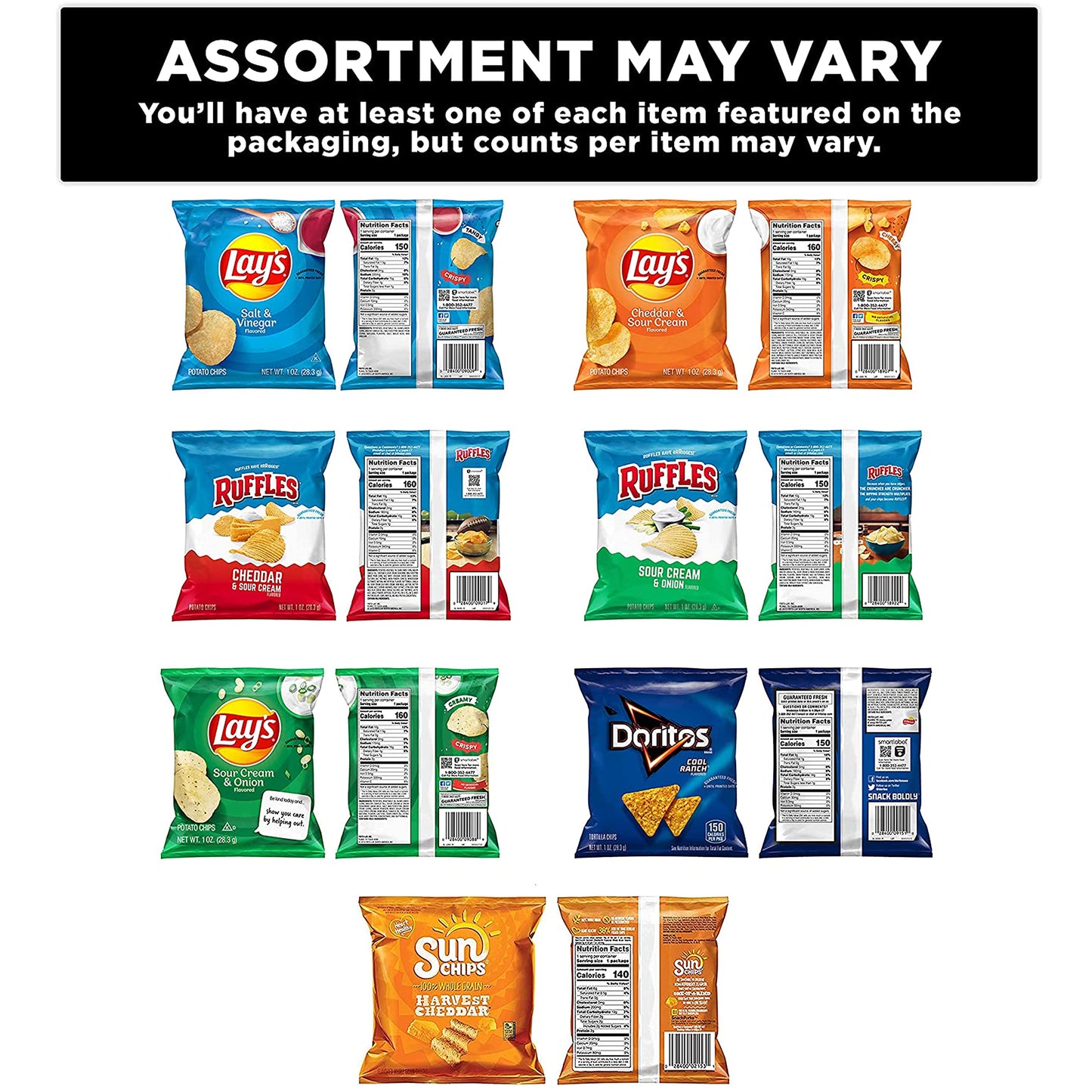 Frito-Lay Fiery Mix Variety Pack, (Pack of 40)