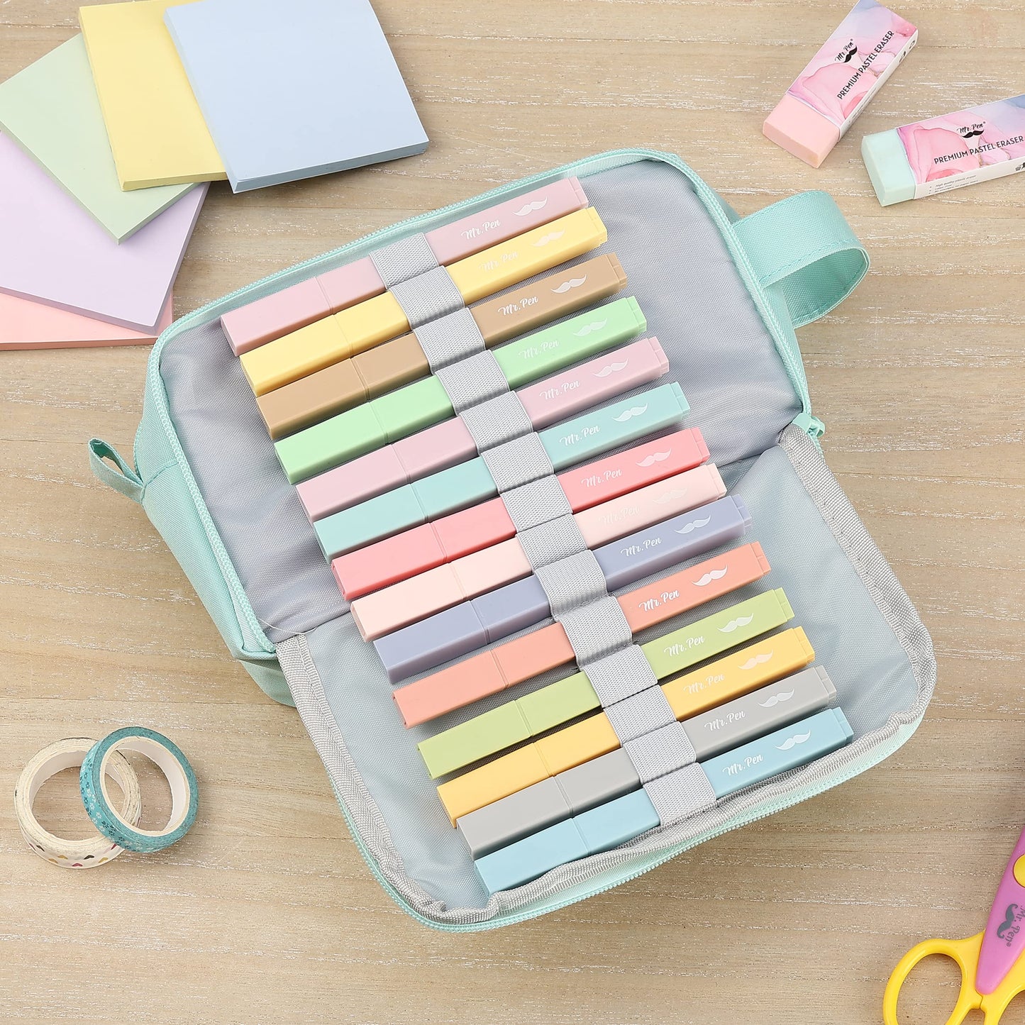 Mr. Pen- Aesthetic Highlighters 20 pcs Chisel Tip