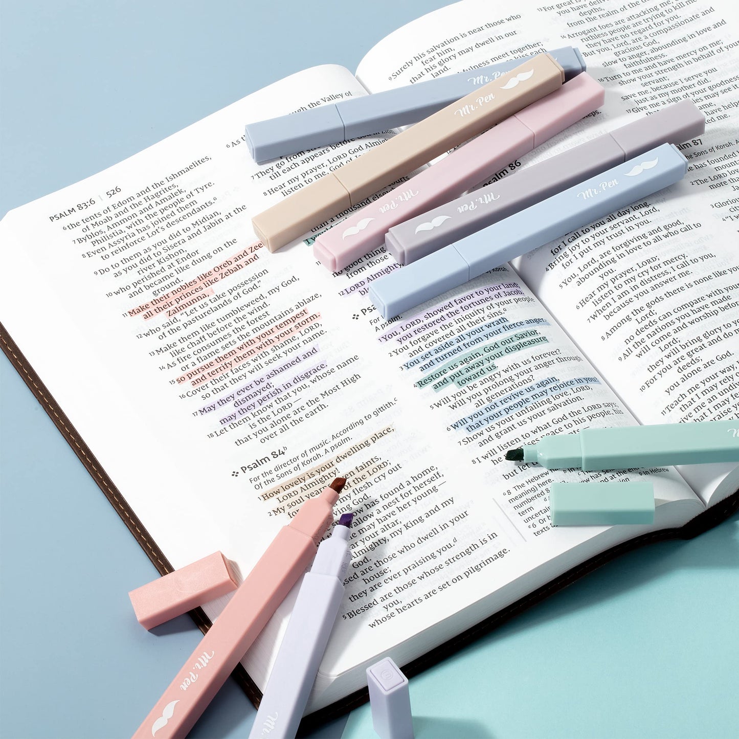 Mr. Pen- Aesthetic Highlighters 20 pcs Chisel Tip