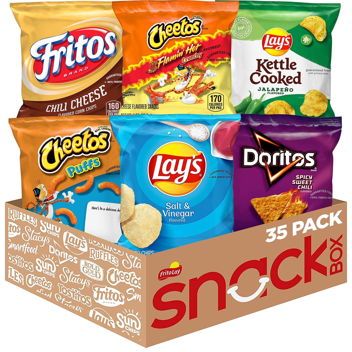 Frito-Lay Fiery Mix Variety Pack, (Pack of 40)