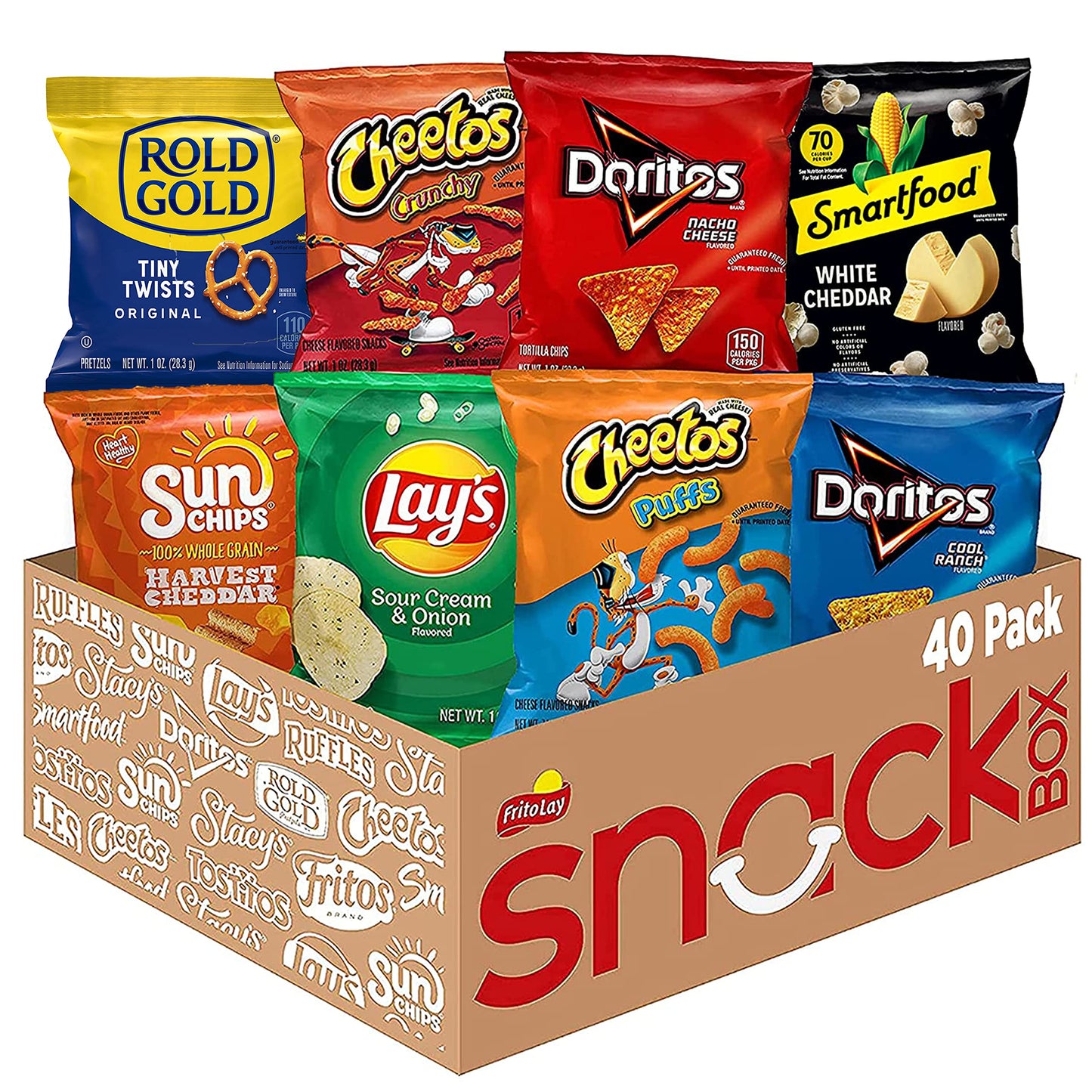 Frito-Lay Fiery Mix Variety Pack, (Pack of 40)
