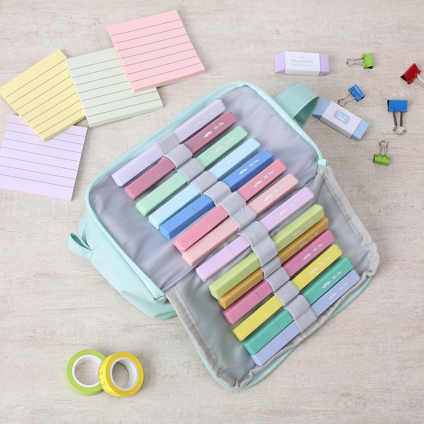Mr. Pen- Aesthetic Highlighters 20 pcs Chisel Tip