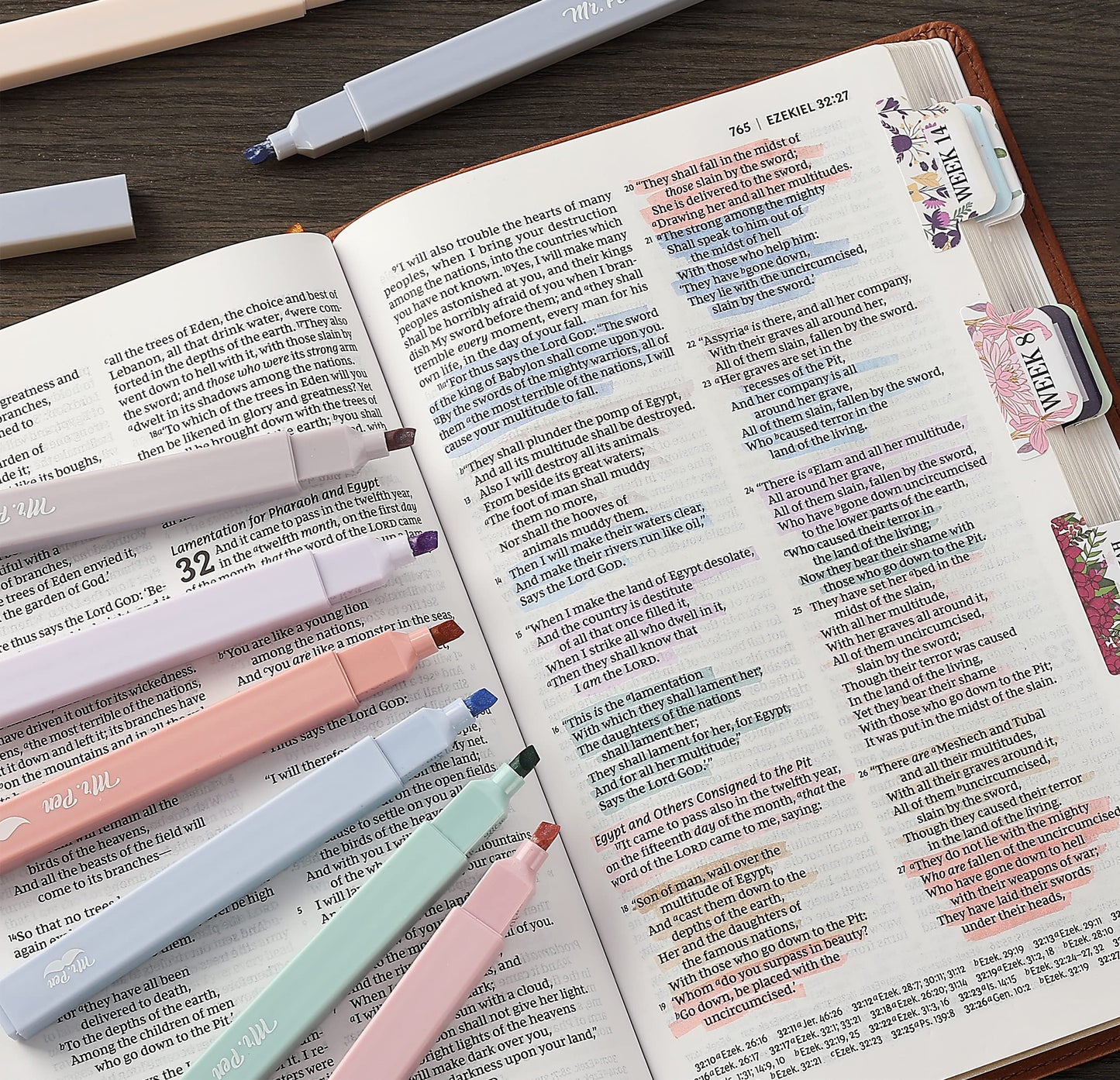 Mr. Pen- Aesthetic Highlighters 20 pcs Chisel Tip