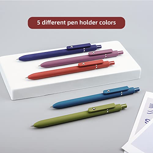 UIXJODO Gel Pens, 5 Pcs 0.5mm