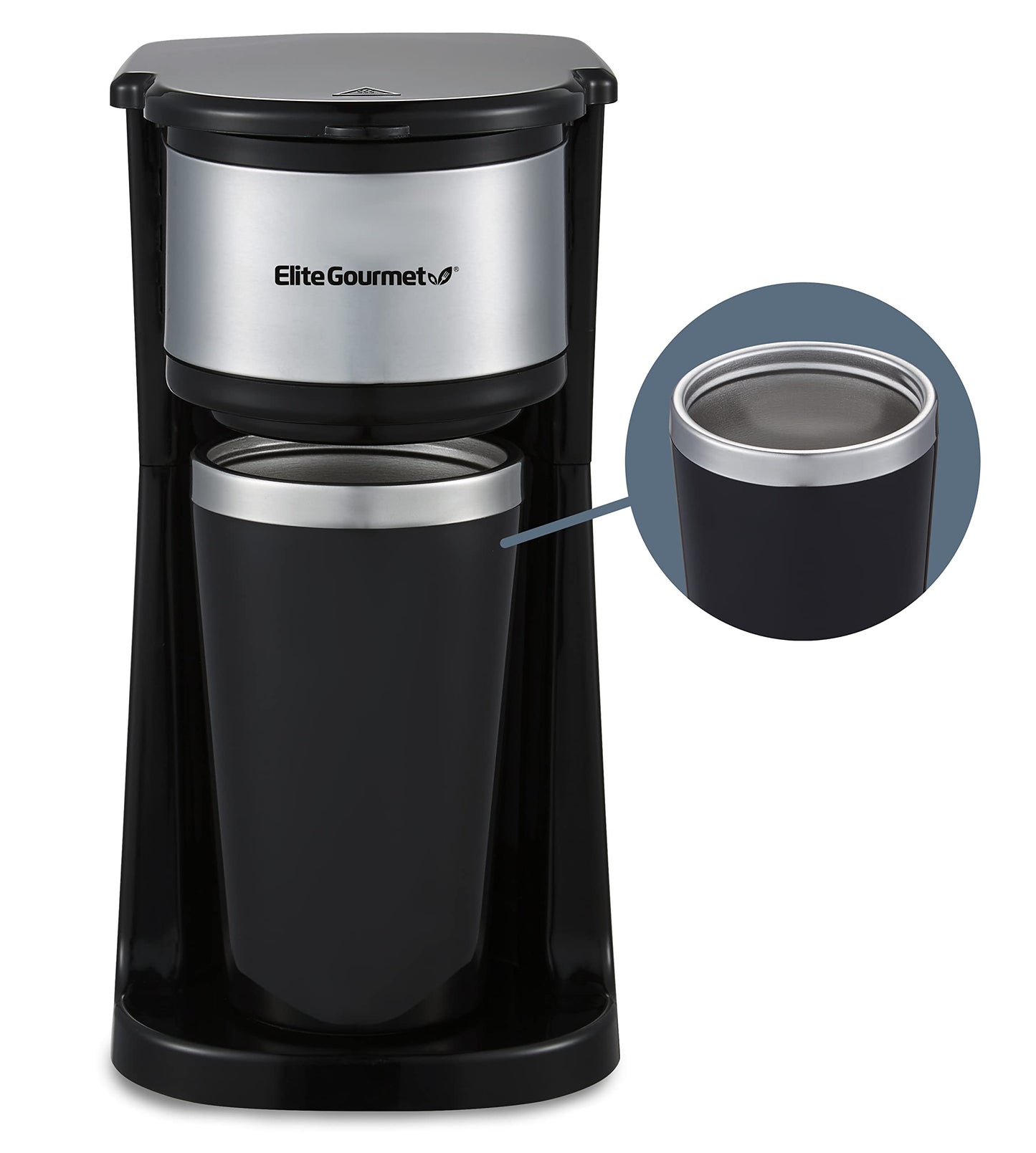 Elite Gourmet EHC114 Personal Single-Serve Compact Coffee Maker