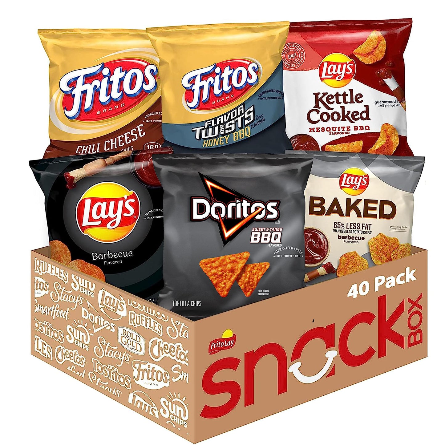 Frito-Lay Fiery Mix Variety Pack, (Pack of 40)